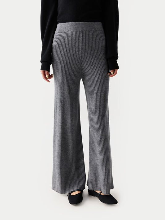 Pantalon en cachemire pour femme couleur gris - Gobi Cashmere