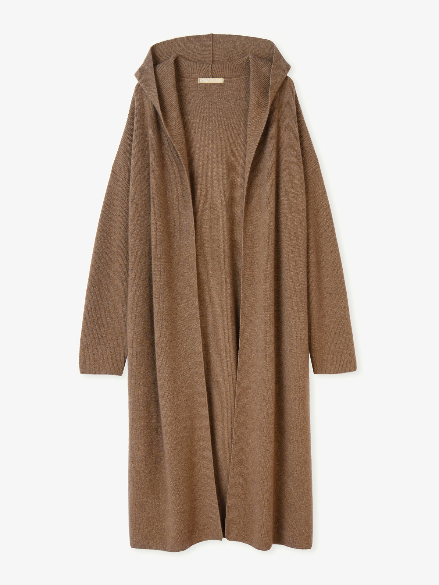 Cardigan long  - Cachemire organique - GOBI Touch of Nature Taupe - Gobi Cashmere 