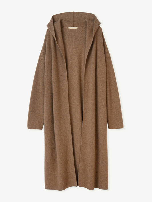 Cardigan long  - Cachemire organique - GOBI Touch of Nature Taupe - Gobi Cashmere 