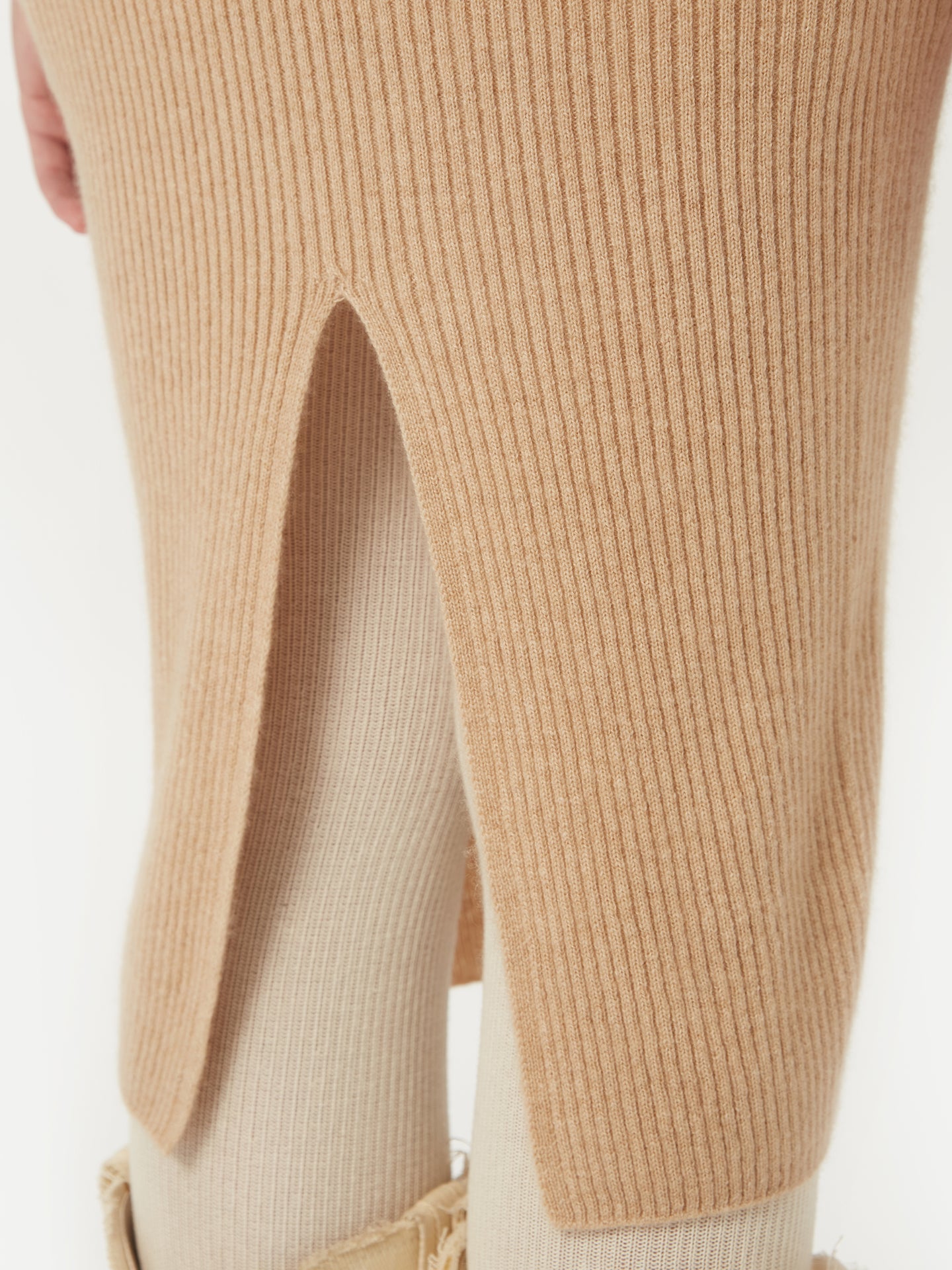GOBI Jupe crayon en cachemire - Cachemire organique  - Touch of Nature Taupe - Gobi Cashmere