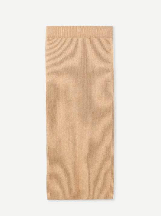 GOBI Jupe crayon en cachemire - Cachemire organique  - Touch of Nature Taupe - Gobi Cashmere