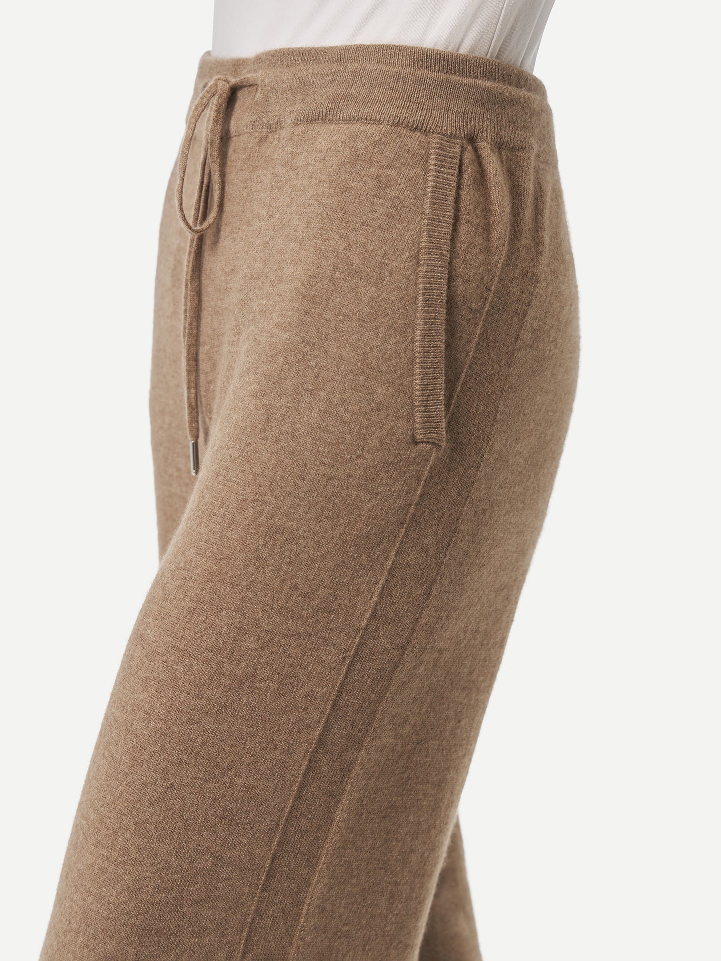 Pantalon femme lounge en Cachemire pour femmes Taupe - Gobi Cashmere