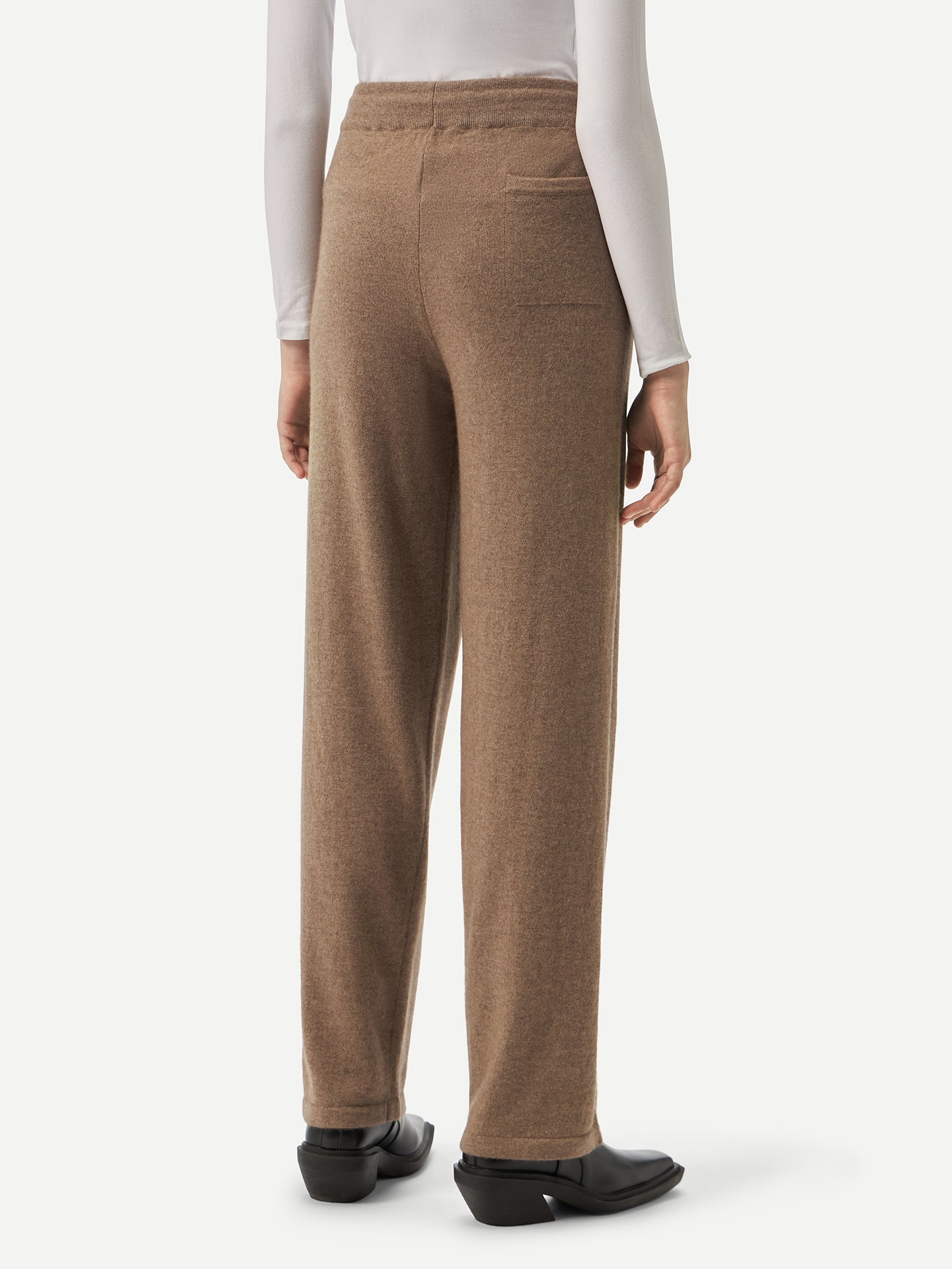 Pantalon femme lounge en Cachemire pour femmes Taupe - Gobi Cashmere