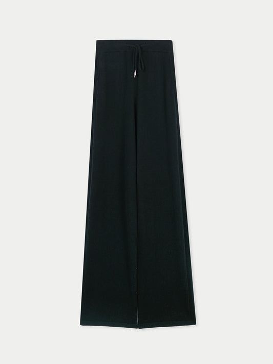 Pantalon femme lounge en Cachemire pour femmes Noir - Gobi Cashmere