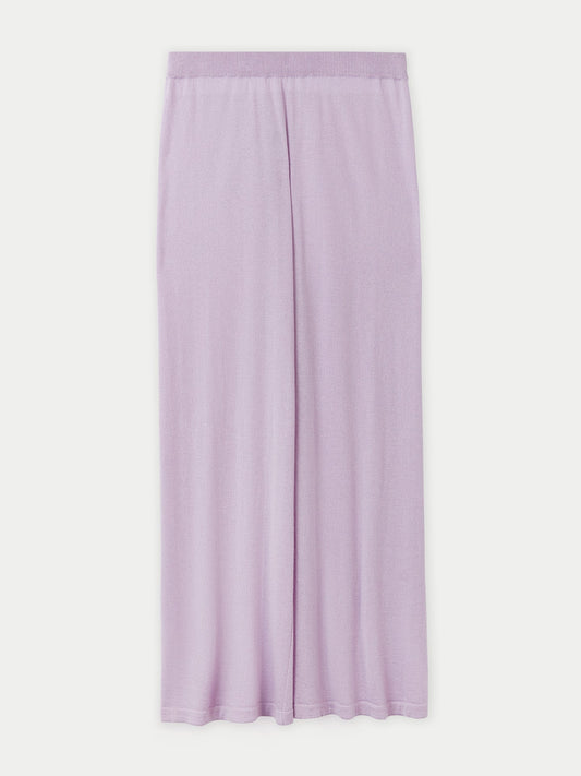 Pantalon large en soie et cachemire rose - Gobi Cashmere 