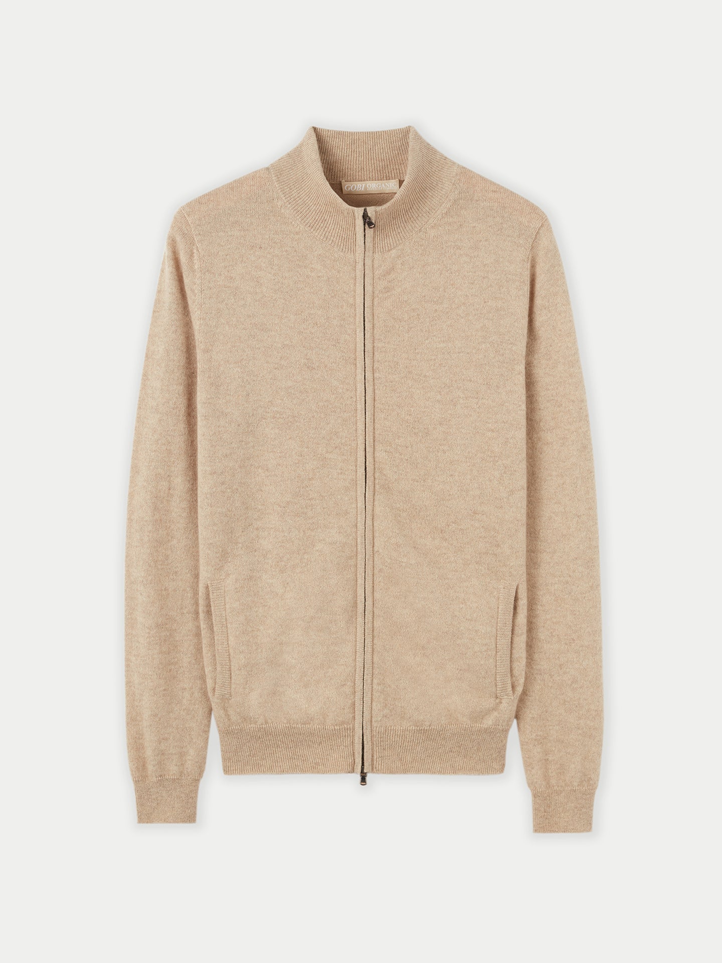 Cardigan zippé  en Cachemire pour femmes Taupe - Gobi Cashmere