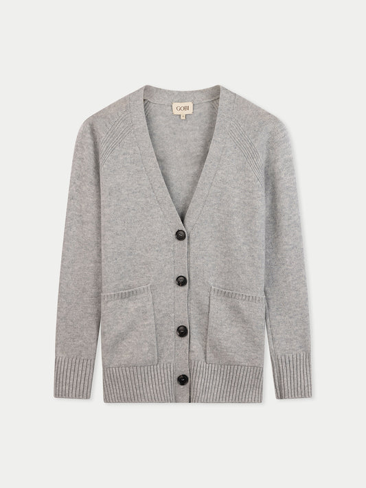 Cardigan en cachemire à la coupe décontractée