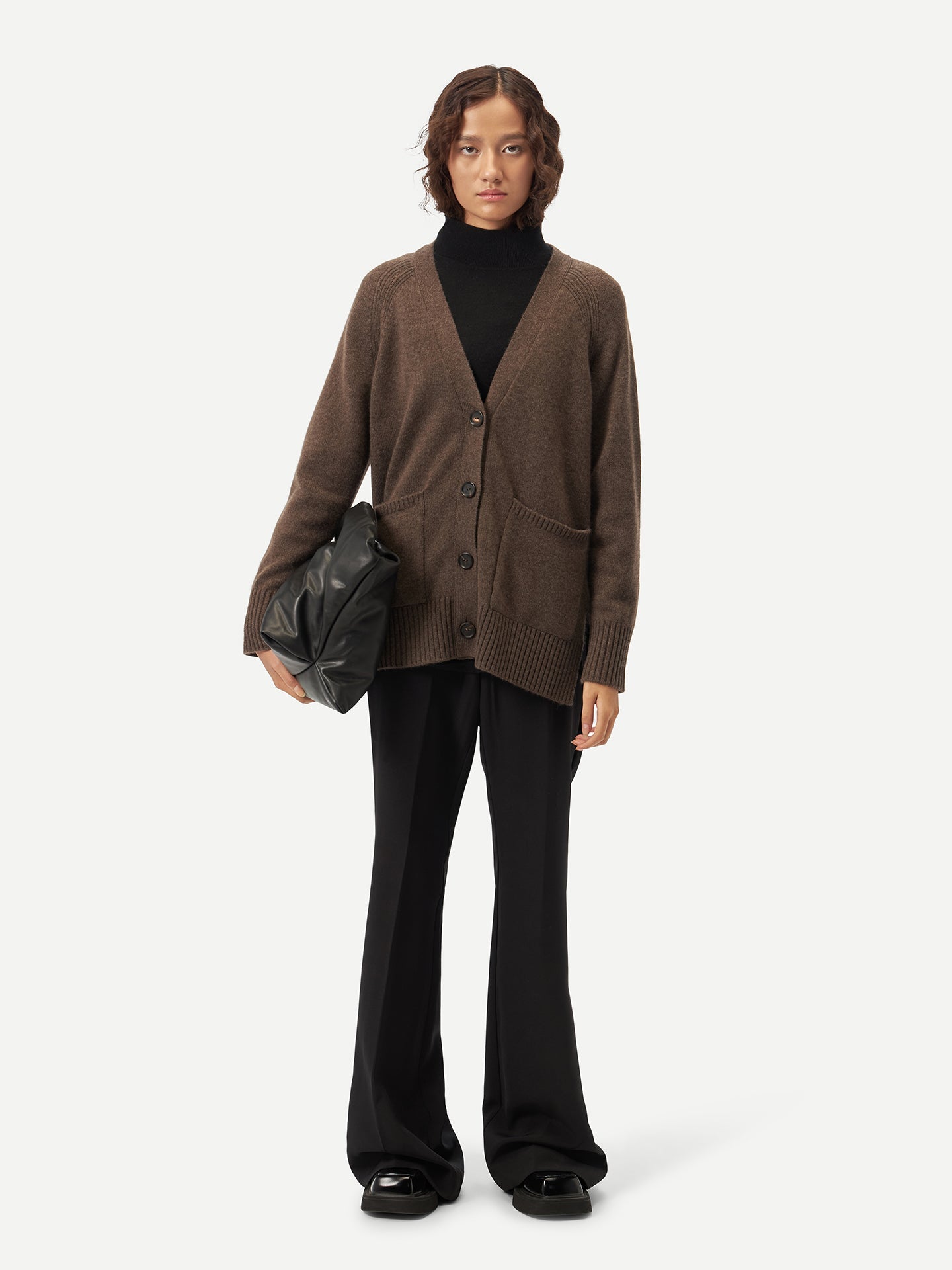 Cardigan en cachemire décontractée - GOBI A/H 2023 Taupe - Gobi Cashmere