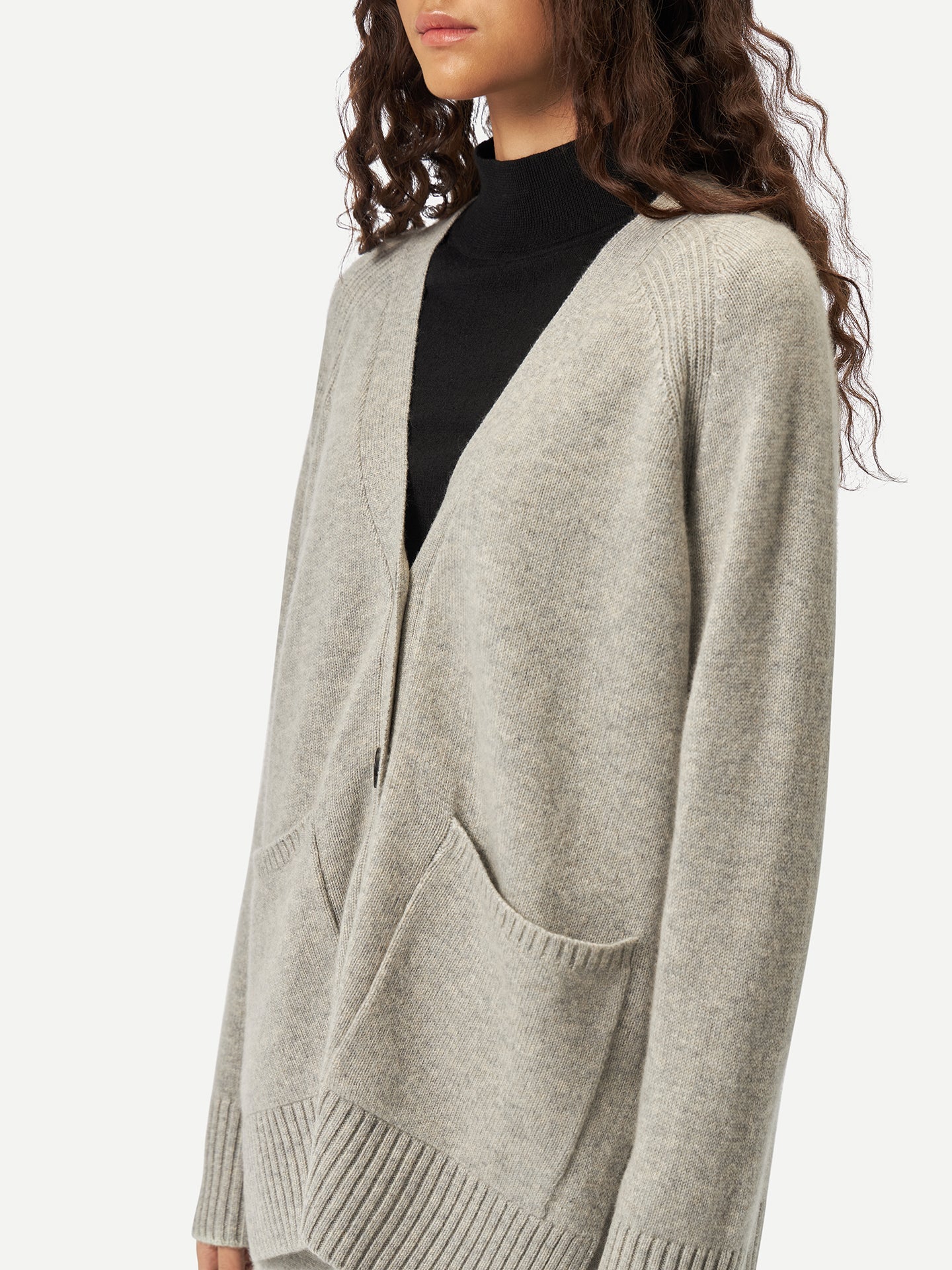 Cardigan en cachemire décontractée - GOBI A/H 2023 Gris - Gobi Cashmere