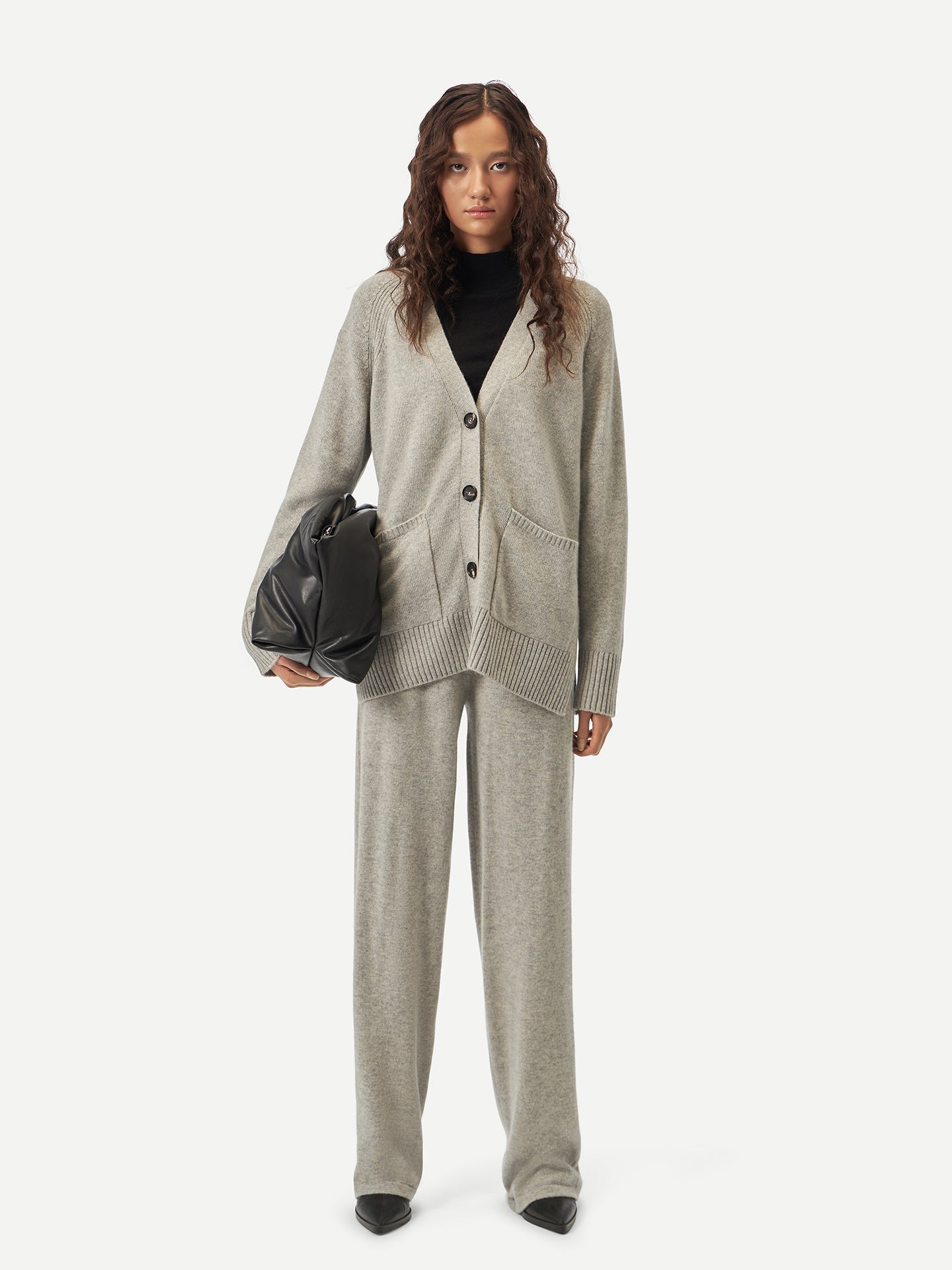 Cardigan en cachemire décontractée - GOBI A/H 2023 Gris - Gobi Cashmere