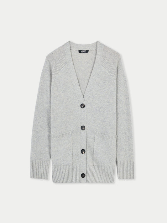 Cardigan en cachemire décontractée - GOBI A/H 2023 Gris - Gobi Cashmere