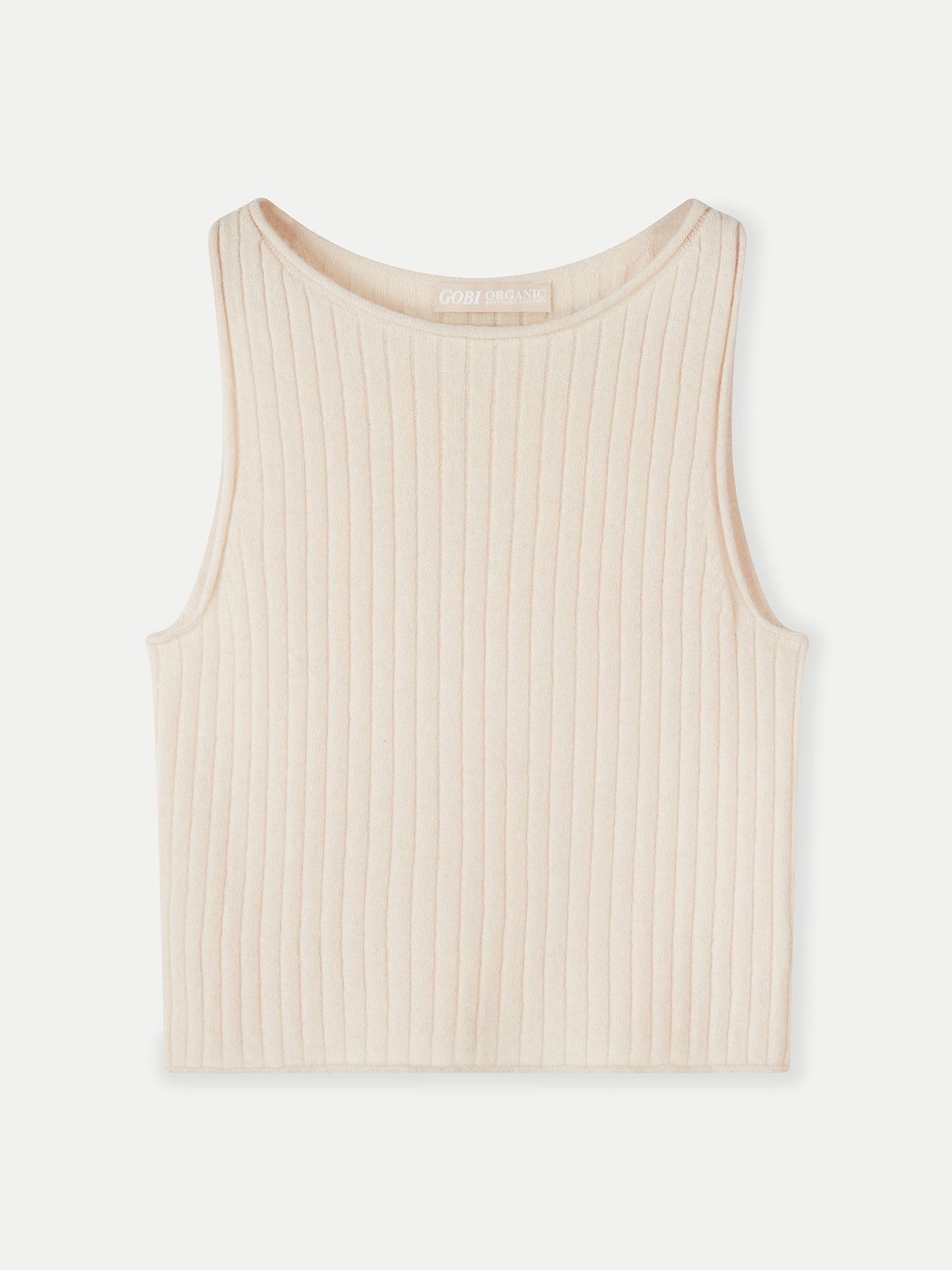 Women's Cashmere Crop Top Black - Gobi Cashmere
