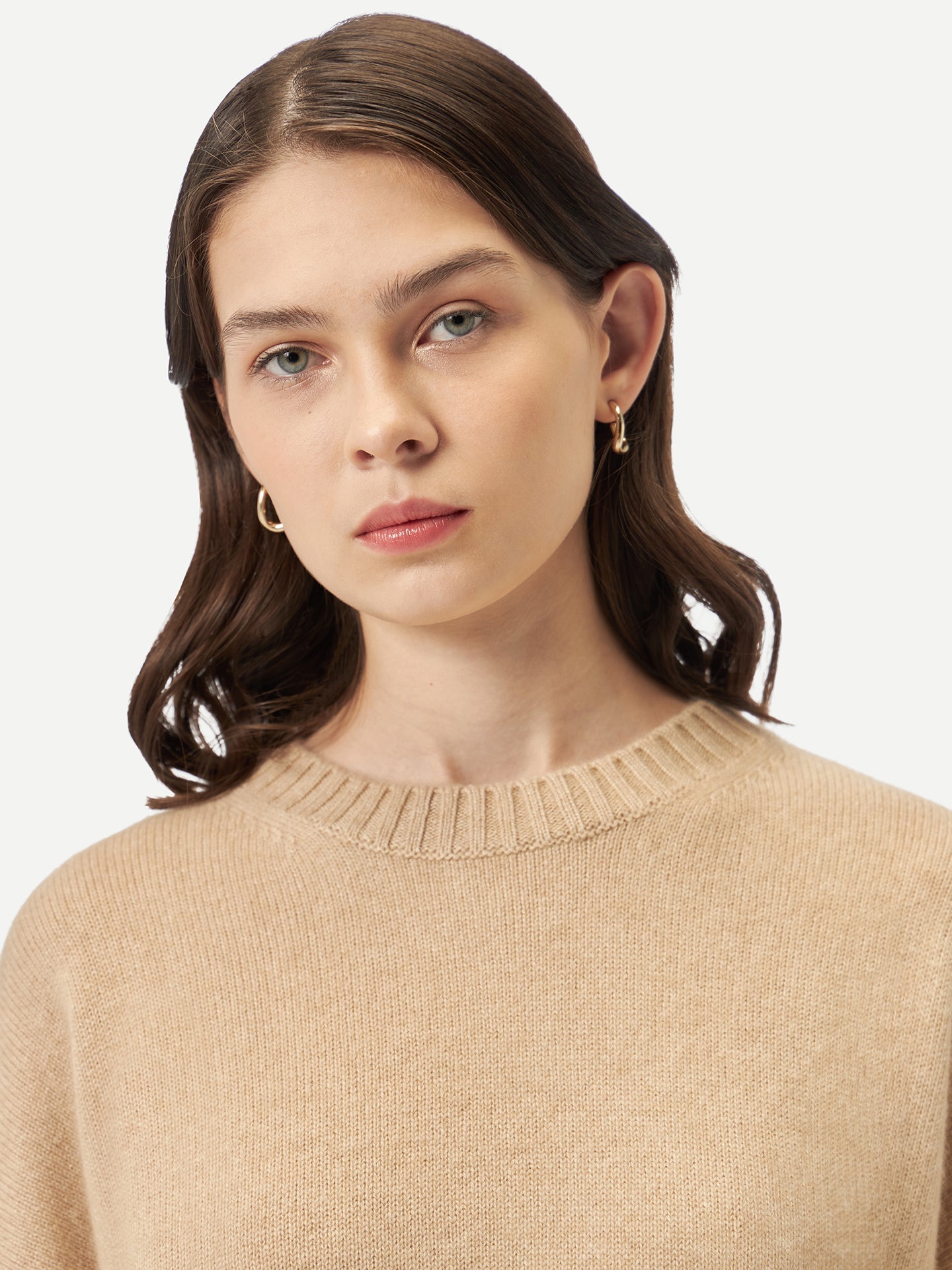 GOBI Pull en cachemire ample - A/H 2023 Taupe - Gobi Cashmere