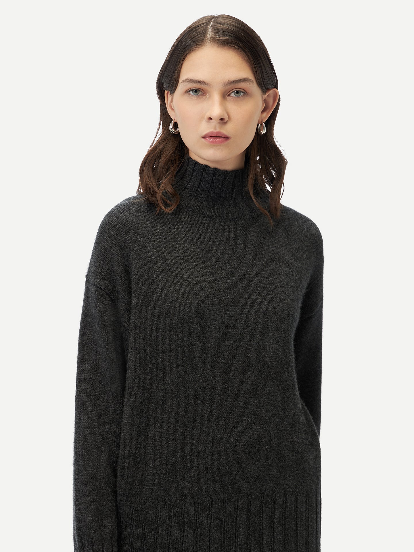 Col roulé décontracté en cachemire - GOBI A/H 2023 Gris - Gobi Cashmere