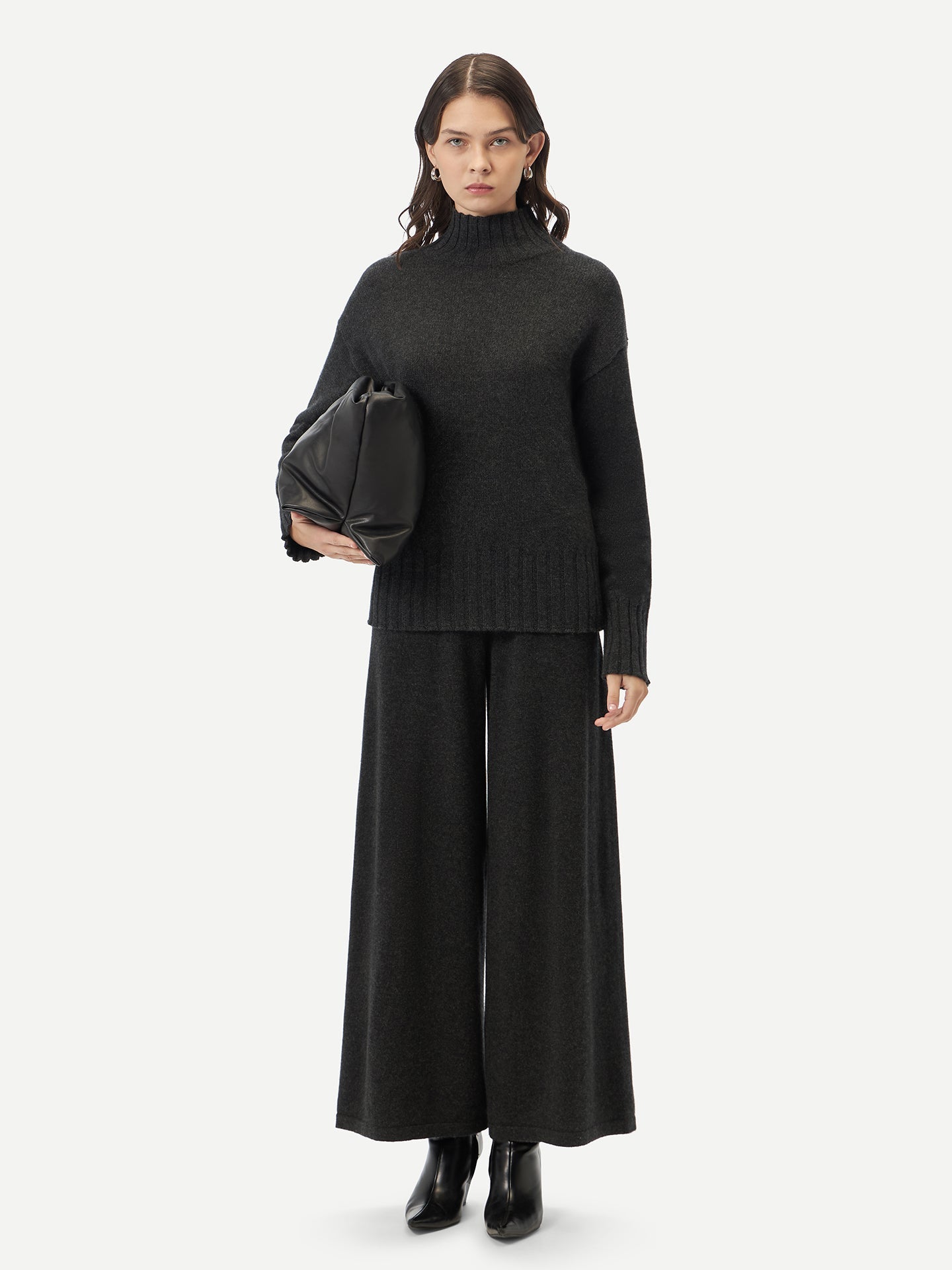 Col roulé décontracté en cachemire - GOBI A/H 2023 Gris - Gobi Cashmere