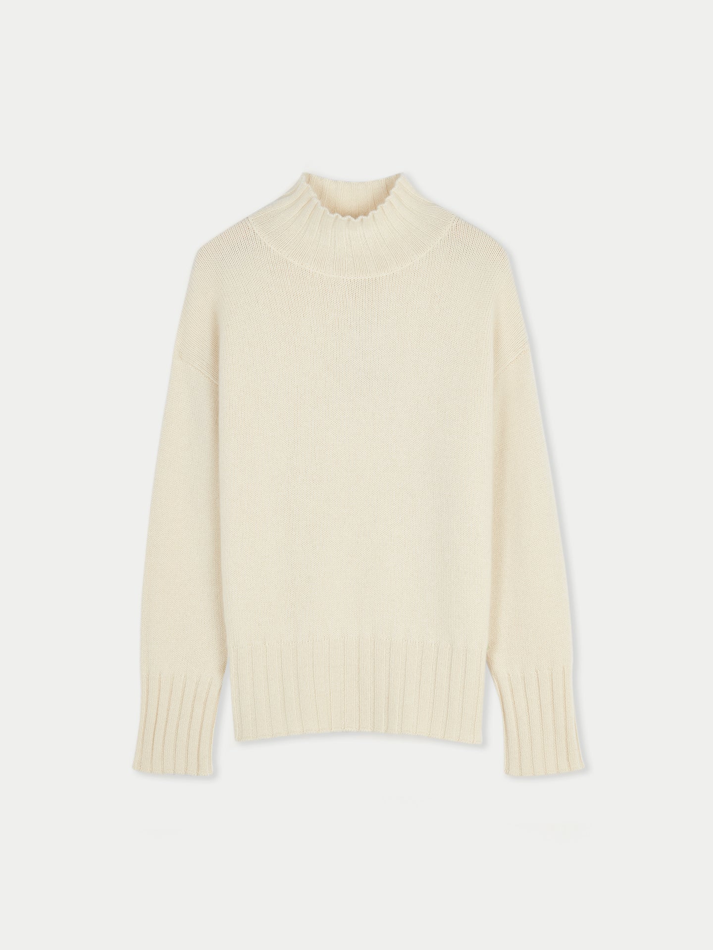 Col roulé décontracté en cachemire - GOBI A/H 2023 Blanc - Gobi Cashmere