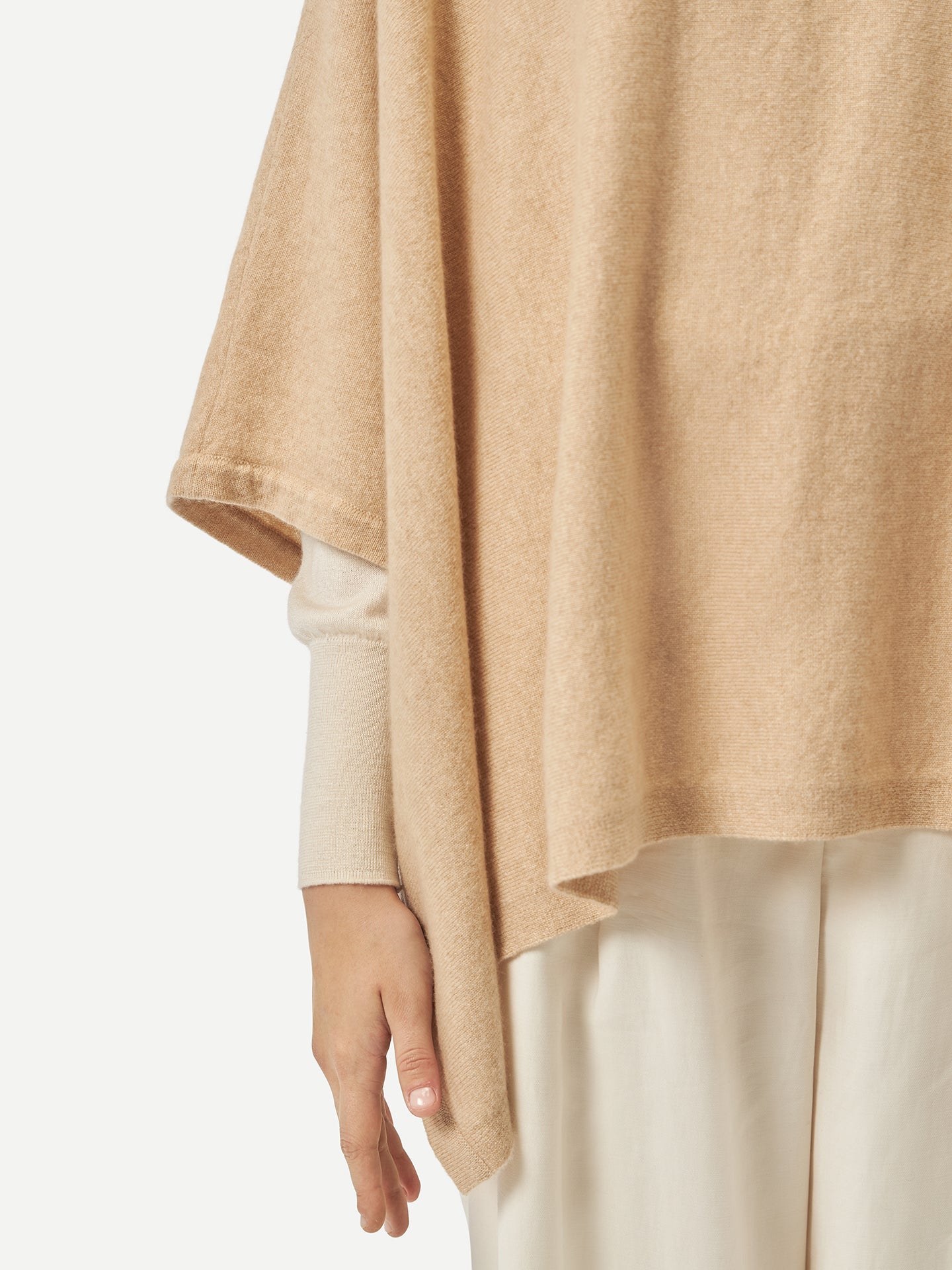 Poncho en cachemire de GOBI - A/H 2023 Taupe - Gobi Cashmere