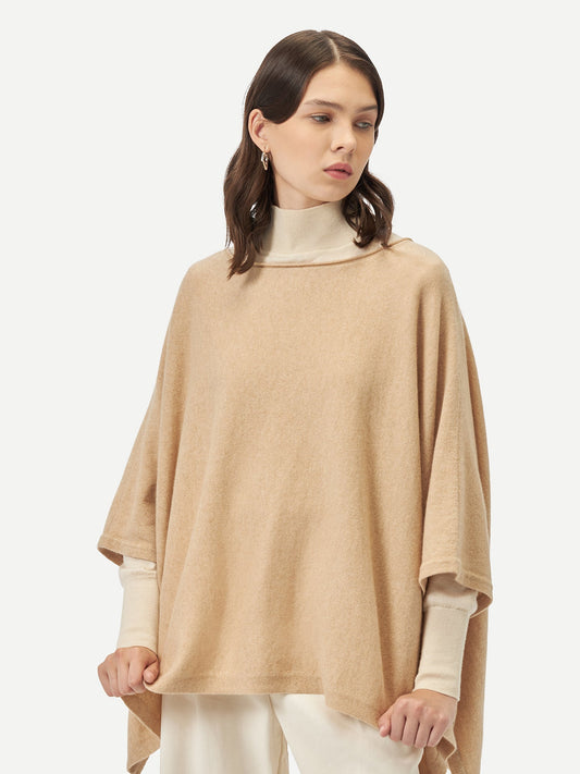 Poncho en cachemire de GOBI - A/H 2023 Taupe - Gobi Cashmere