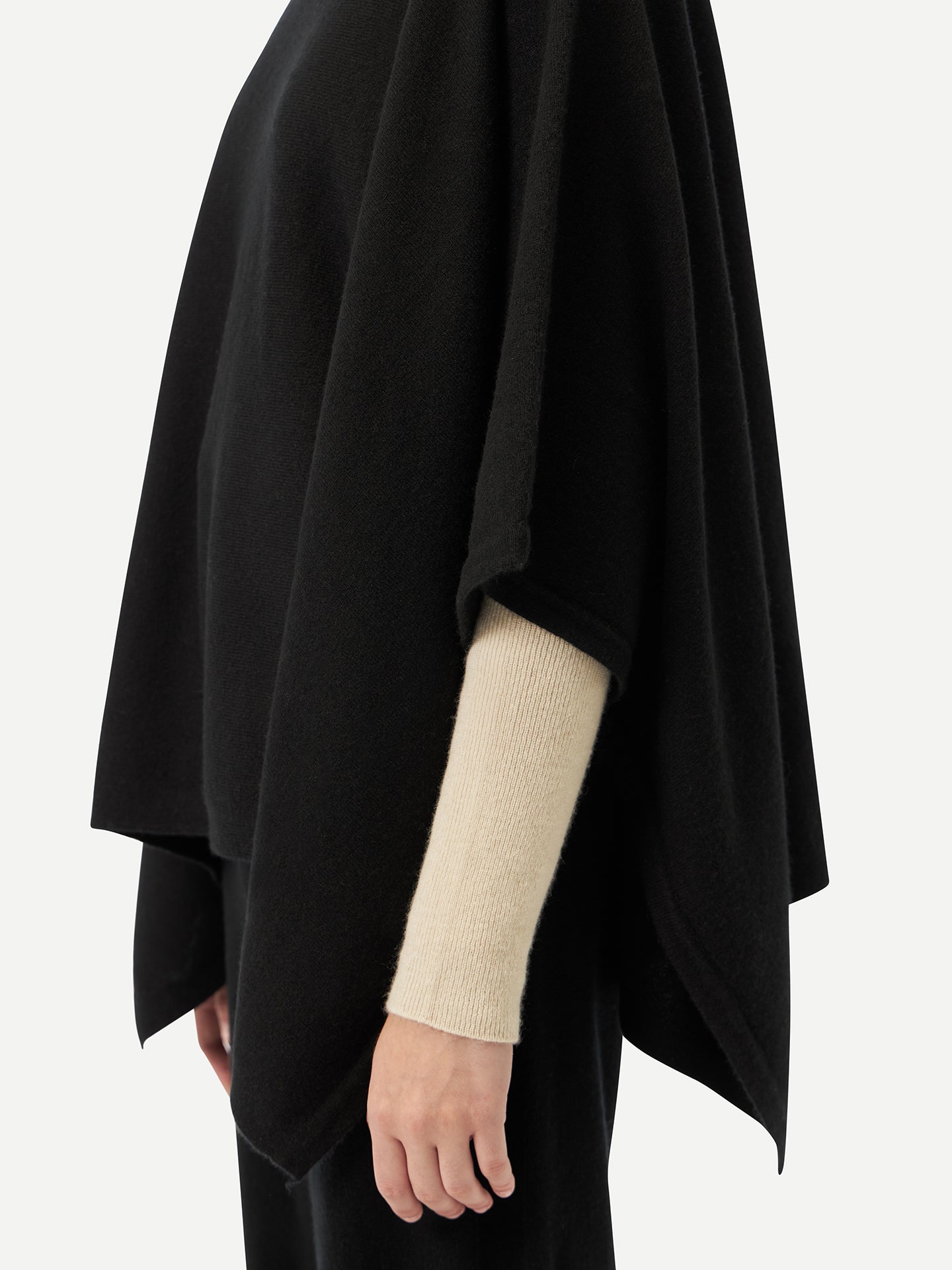 Poncho en cachemire de GOBI - A/H 2023 Noir - Gobi Cashmere