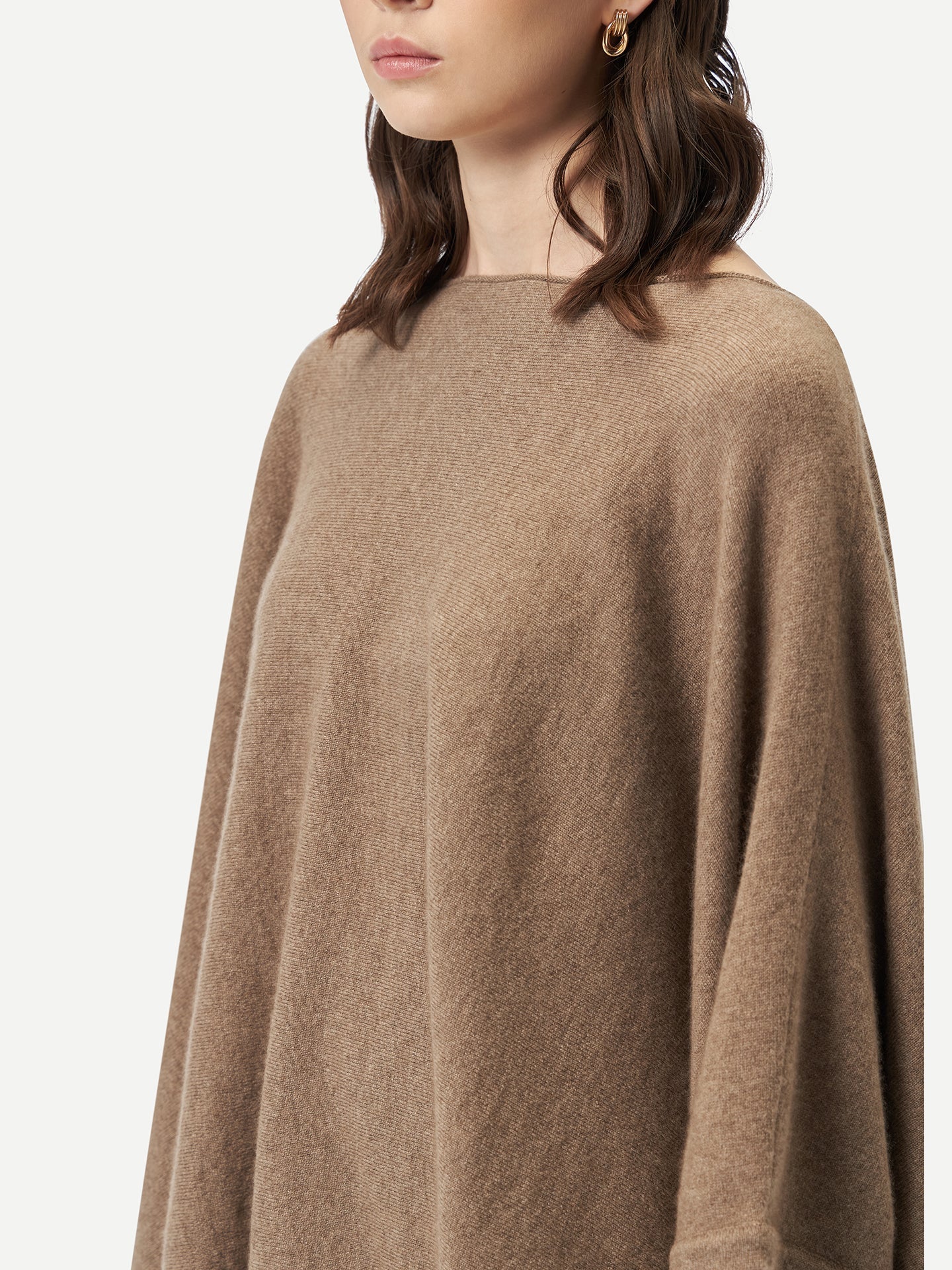 Poncho en cachemire de GOBI - A/H 2023 Taupe - Gobi Cashmere