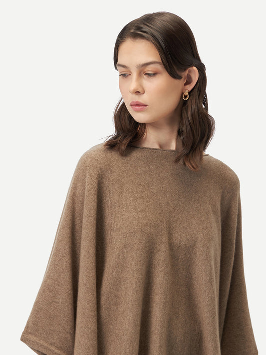Poncho en cachemire de GOBI - A/H 2023 Taupe - Gobi Cashmere