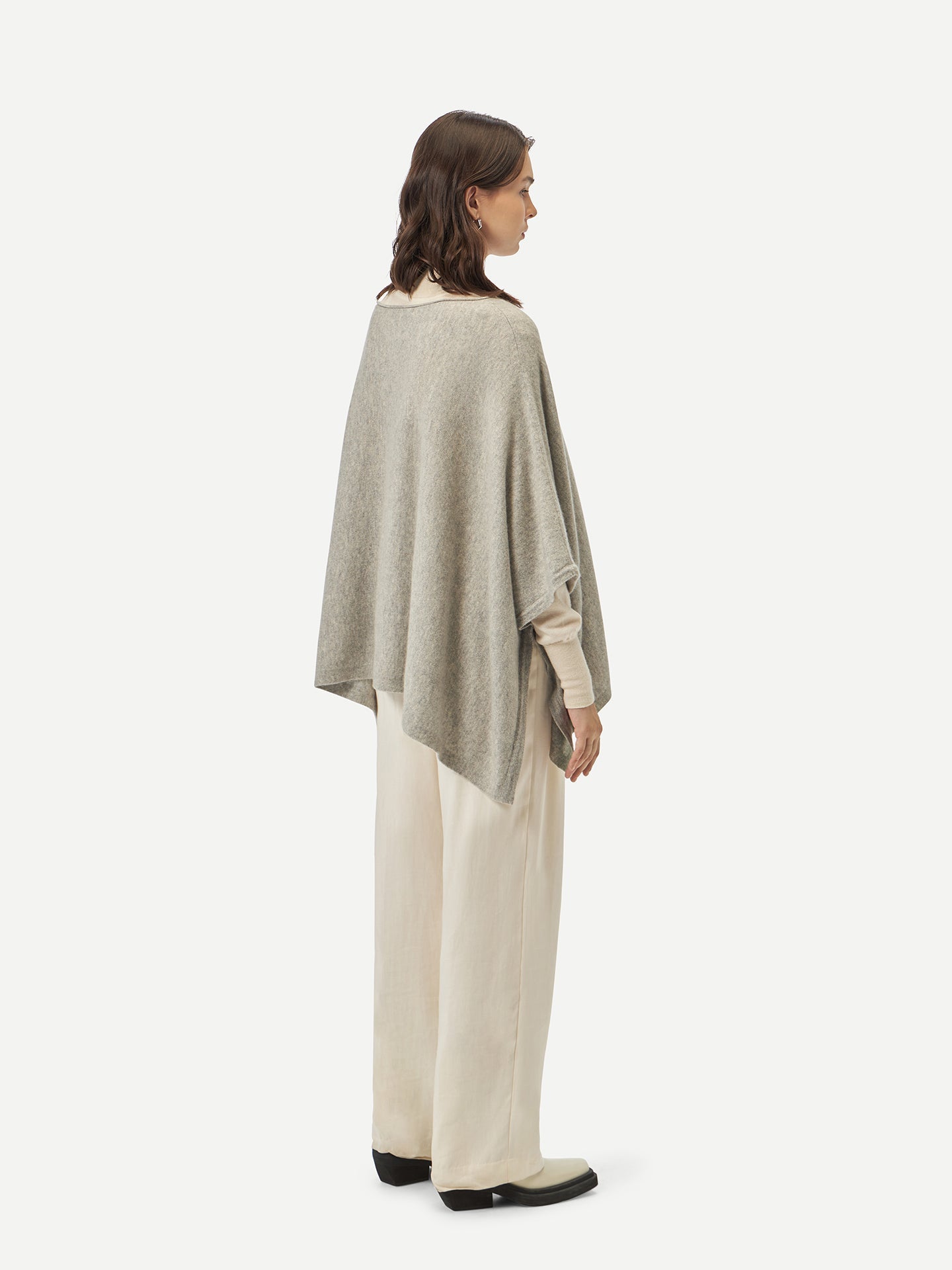 Poncho en cachemire de GOBI - A/H 2023 Gris - Gobi Cashmere