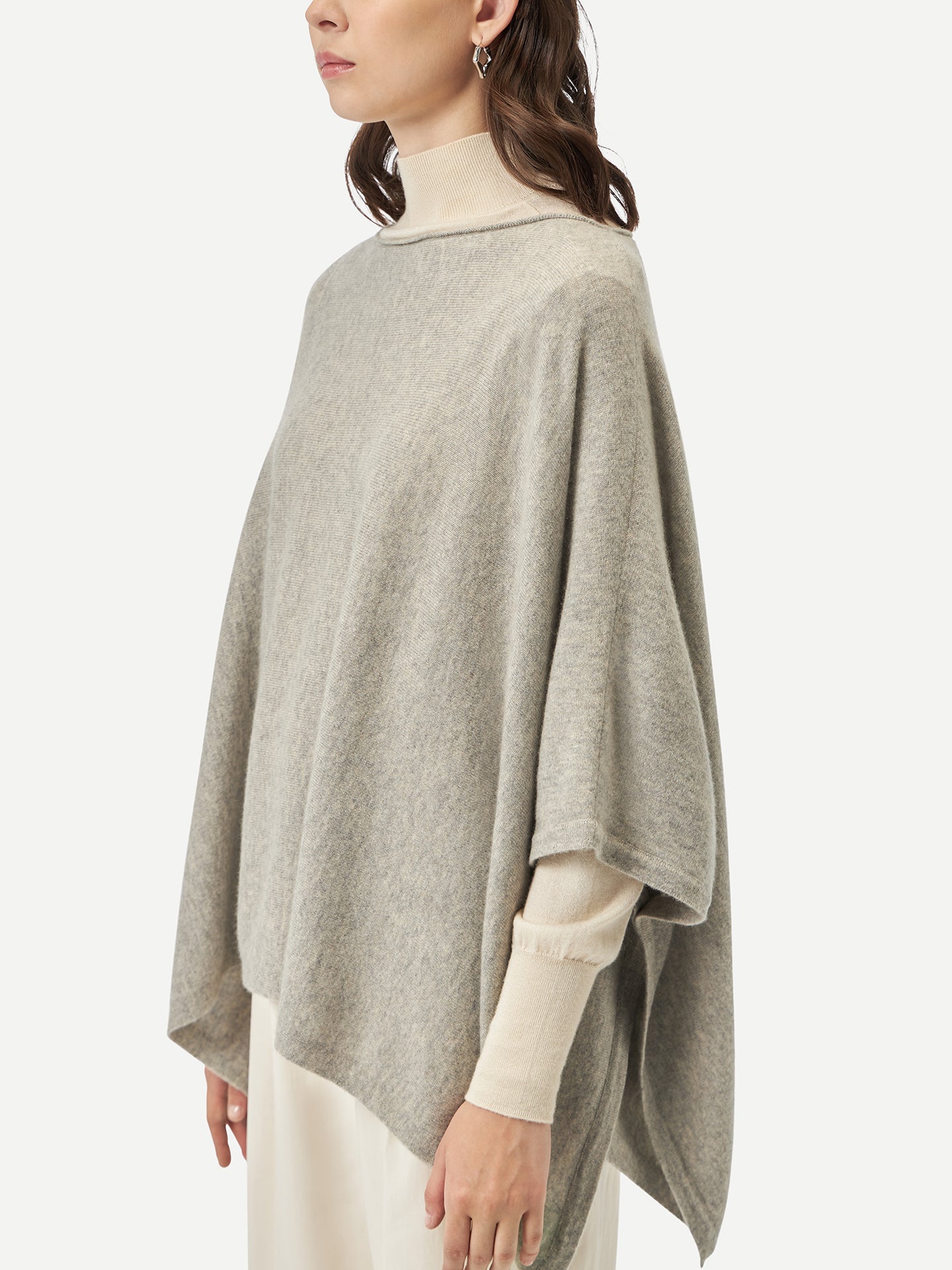 Poncho en cachemire de GOBI - A/H 2023 Gris - Gobi Cashmere