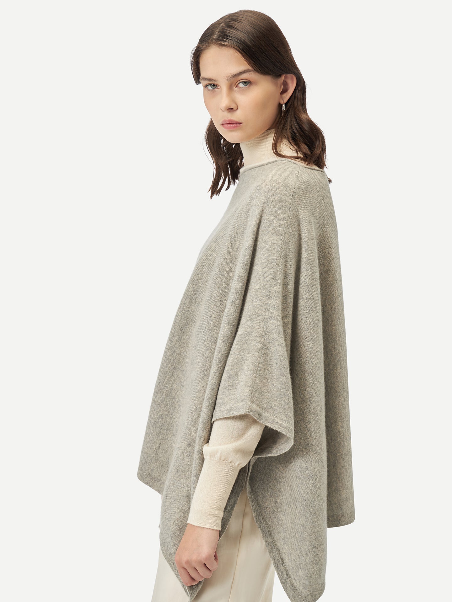 Poncho en cachemire de GOBI - A/H 2023 Gris - Gobi Cashmere