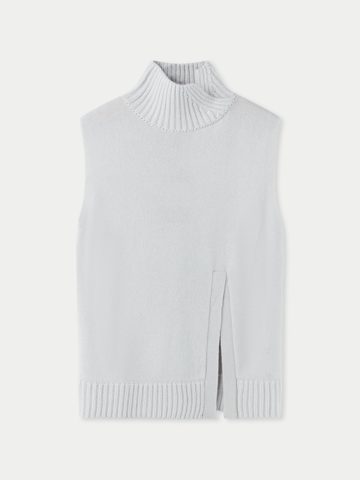 Gilet en cachemire à découpes Taupe - Gobi Cashmere 