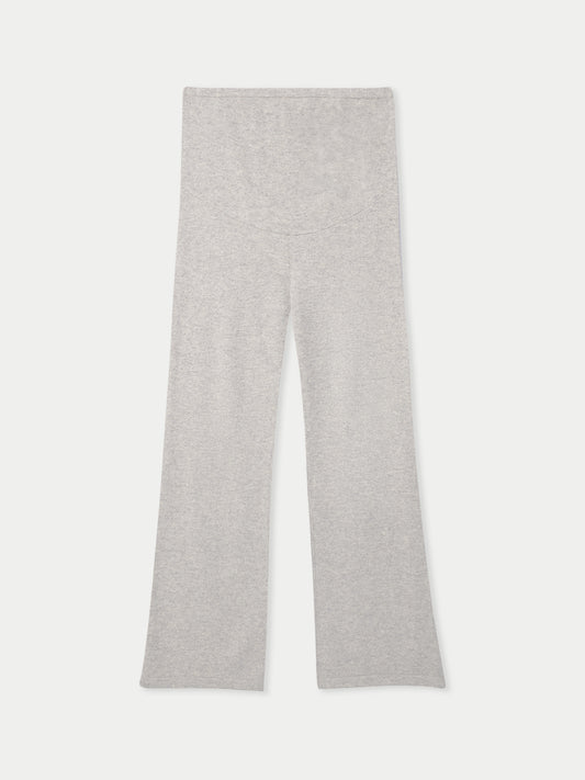 Pantalon de maternité à jambes larges en tricot de cachemire