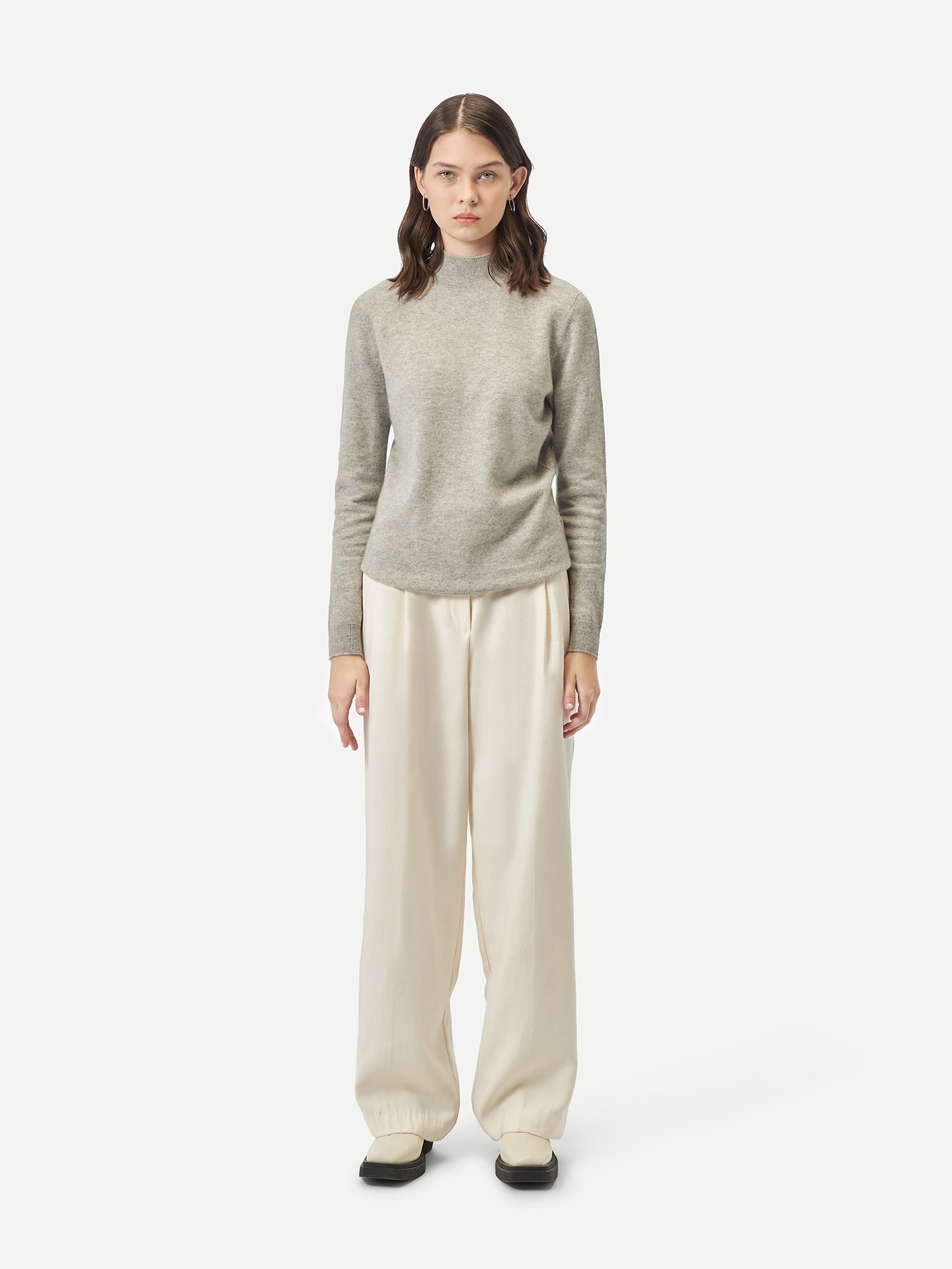 Pull col haut en Cachemire pour femmes - Gobi Cashmere