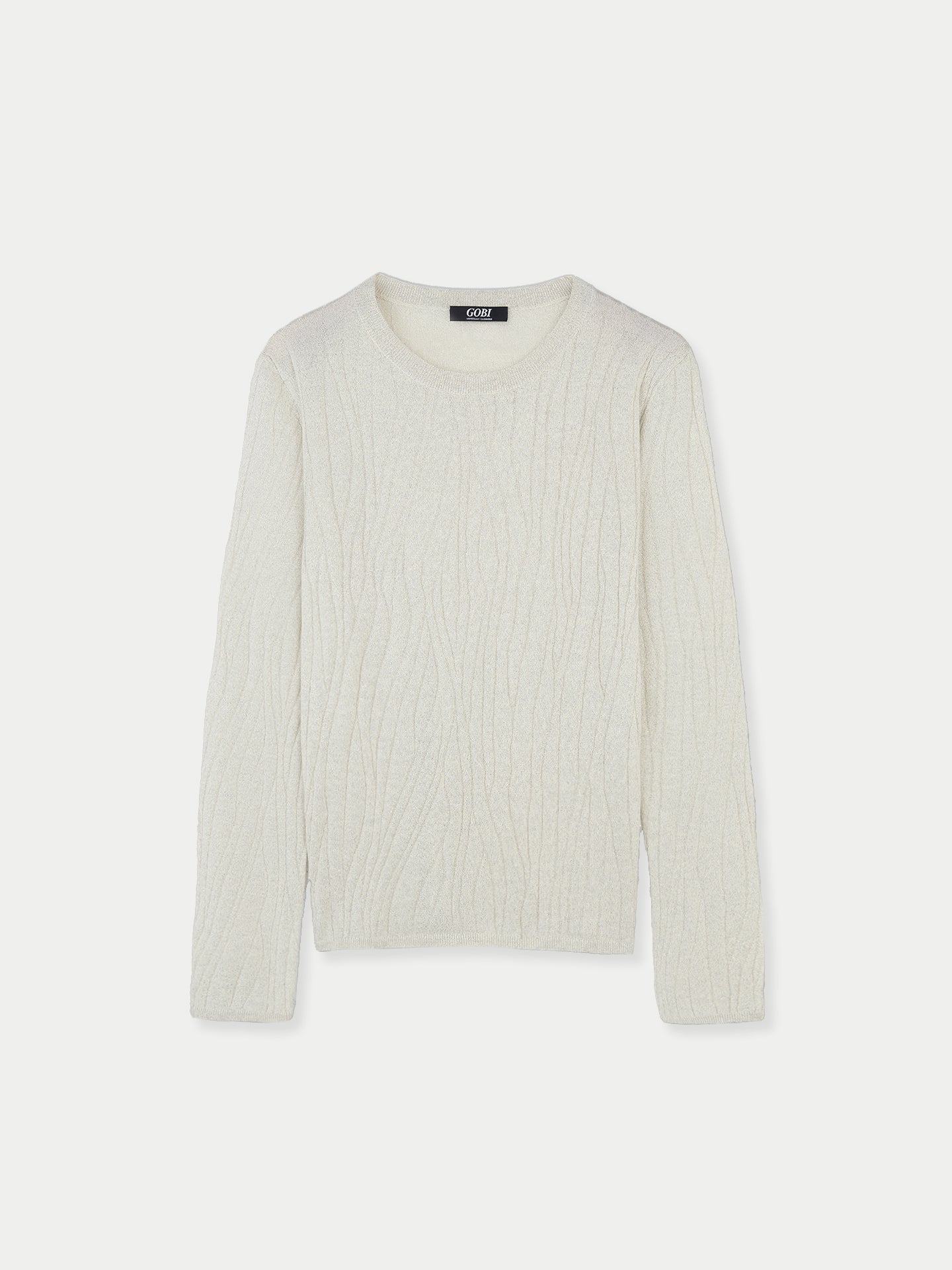 Pull en soie et cachemire avec fils argentés | GOBI Cashmere