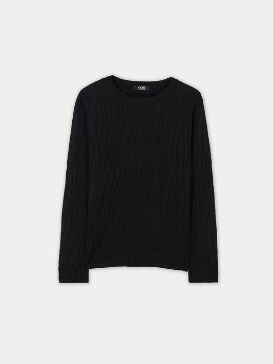 Pull en soie et cachemire avec fils argentés | GOBI Cashmere