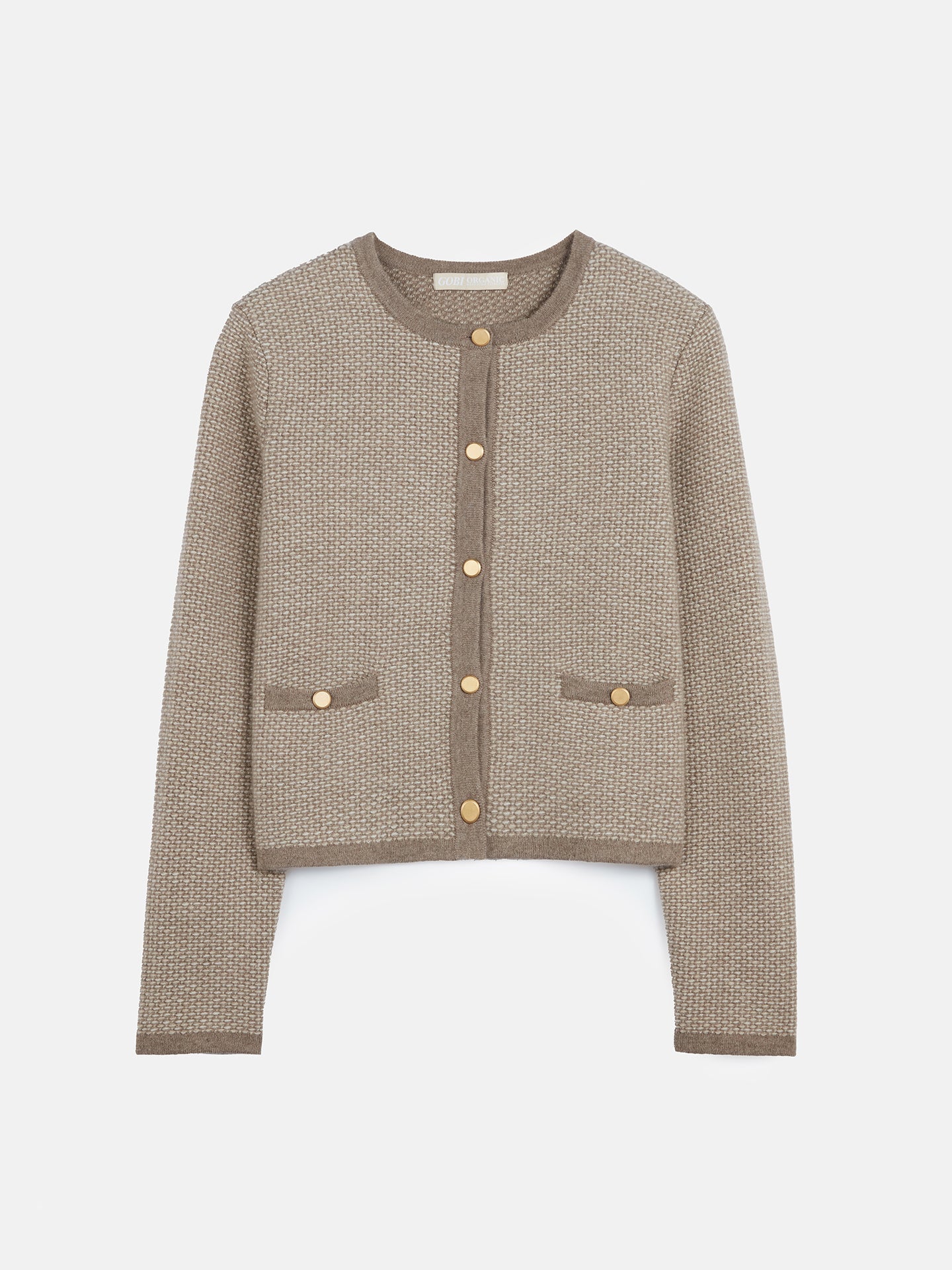 Responsible Jacquard Cashmere Cardigan | GOBi Cashmere