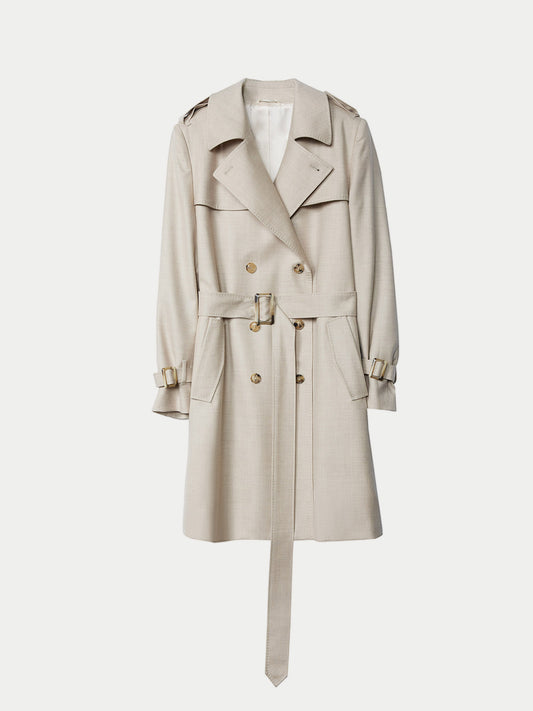 Trench en cachemire mi-long | GOBI Cashmere