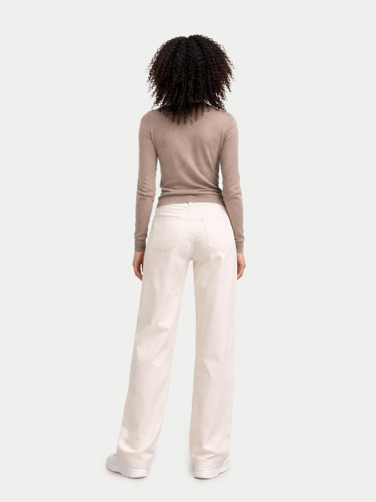 Pull en cachemire pour femme à col rond