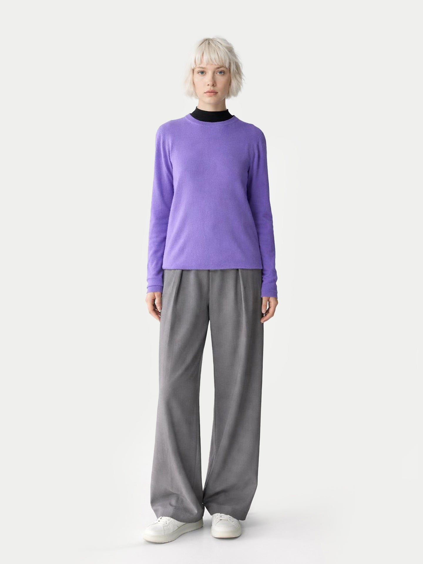 Pull col rond en cachemire Essential pour femmes
