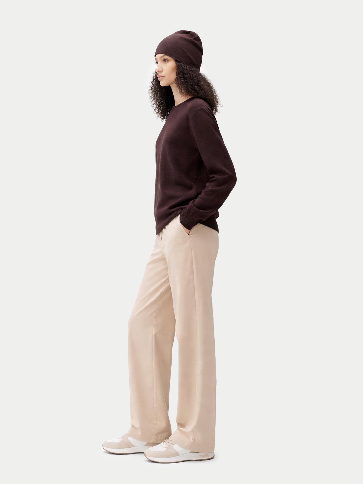 Ensemble pull et bonnet en cachemire