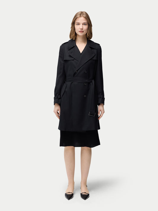 Trench en cachemire mi-long | GOBI Cashmere