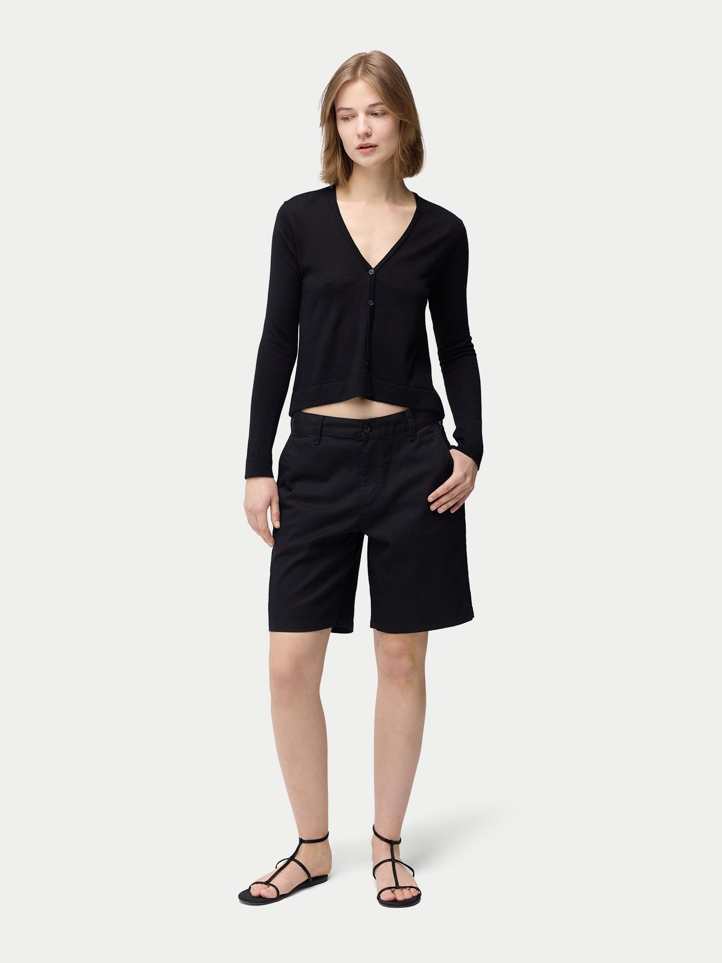 Cardigan léger en soie de cachemire