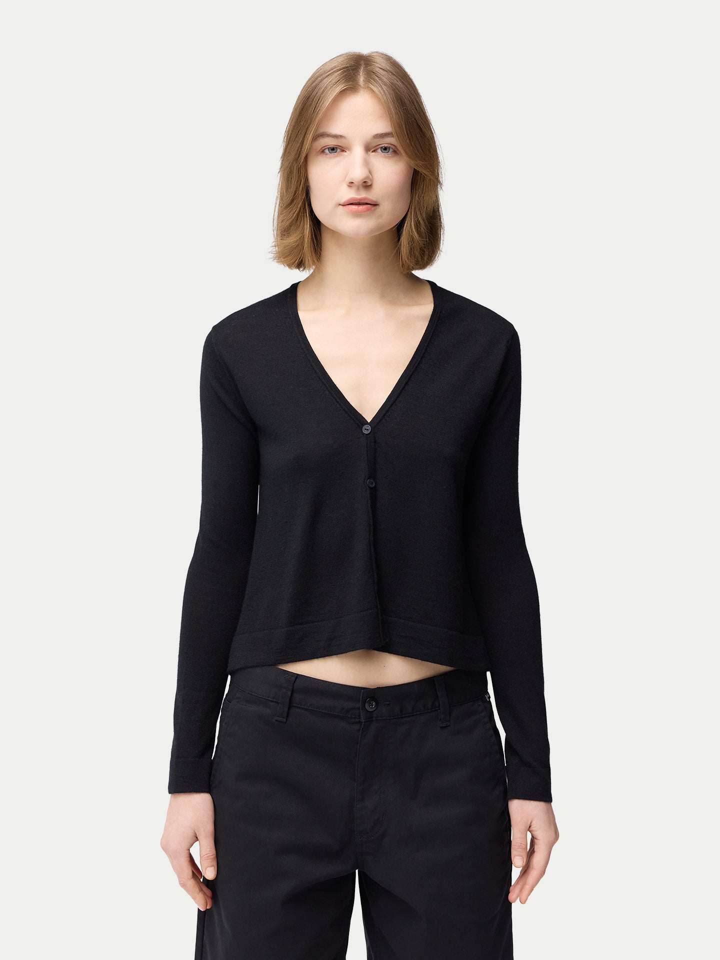 Cardigan léger en soie de cachemire