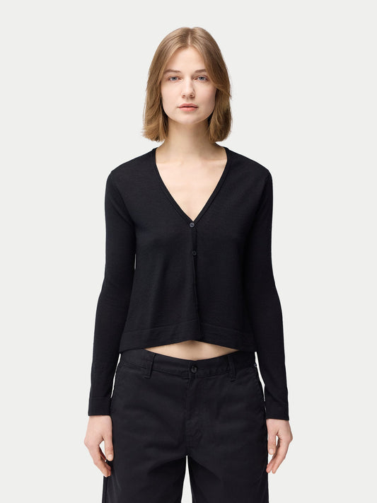 Cardigan léger en soie de cachemire