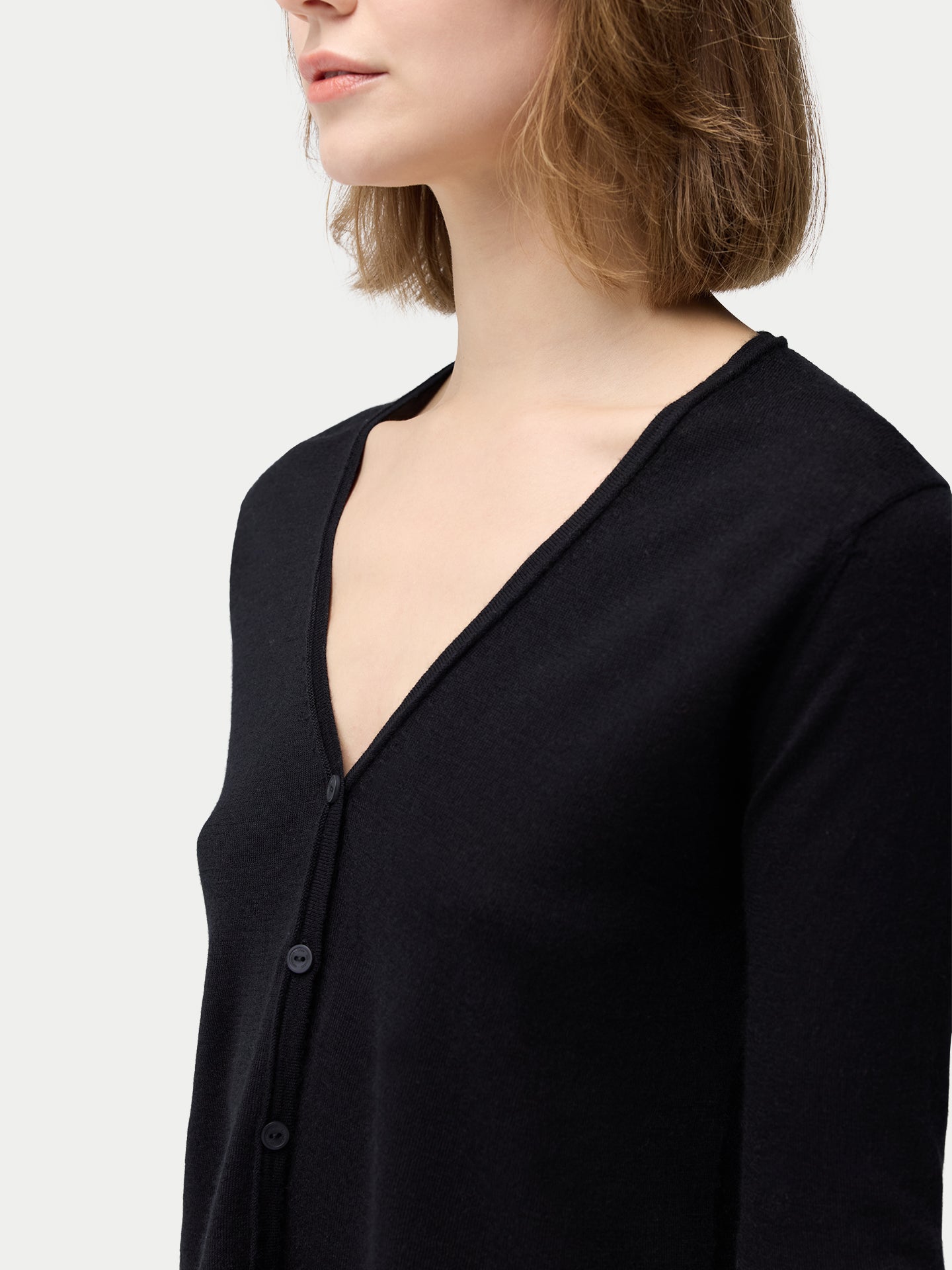 Cardigan léger en soie de cachemire