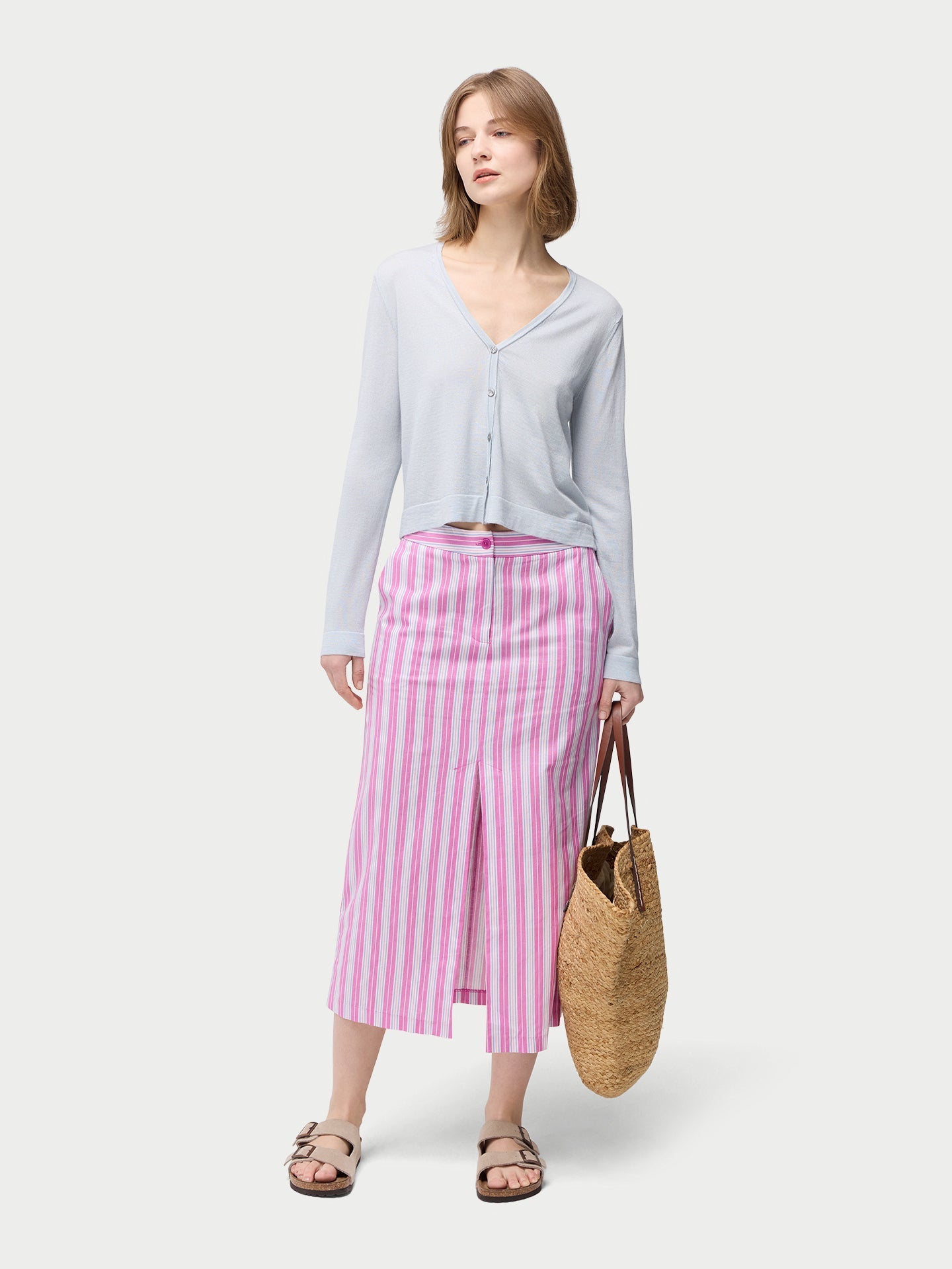 Cardigan léger en soie de cachemire
