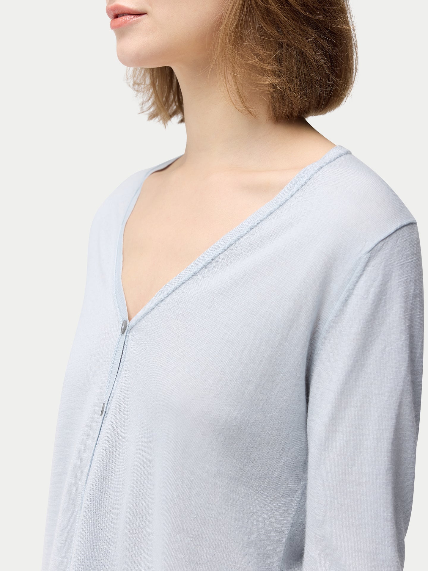 Cardigan léger en soie de cachemire