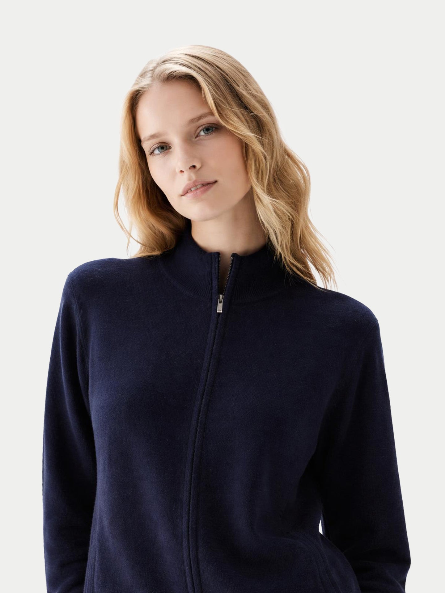 Cardigan zippé en cachemire Timeless pour femmes