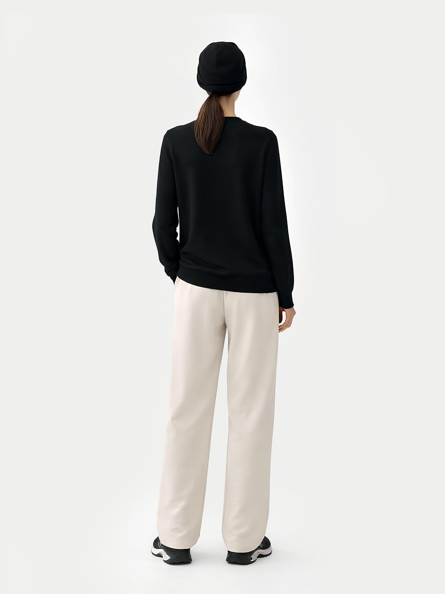 Ensemble pull et bonnet en cachemire Noir - Gobi Cashmere
