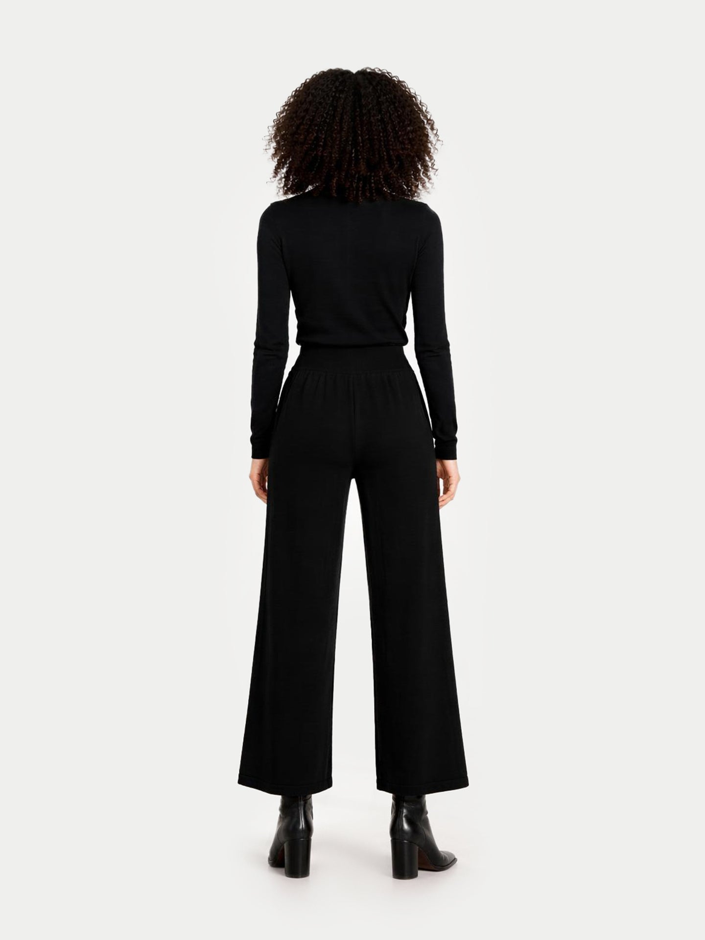 Pantalon large en cachemire