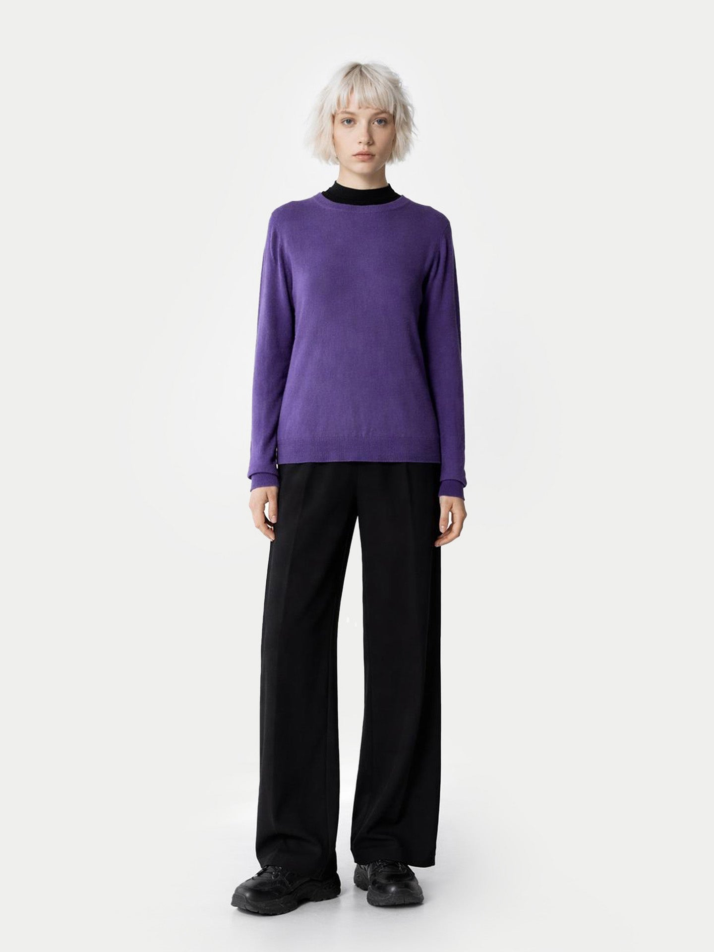 Pull col rond en cachemire Essential pour femmes