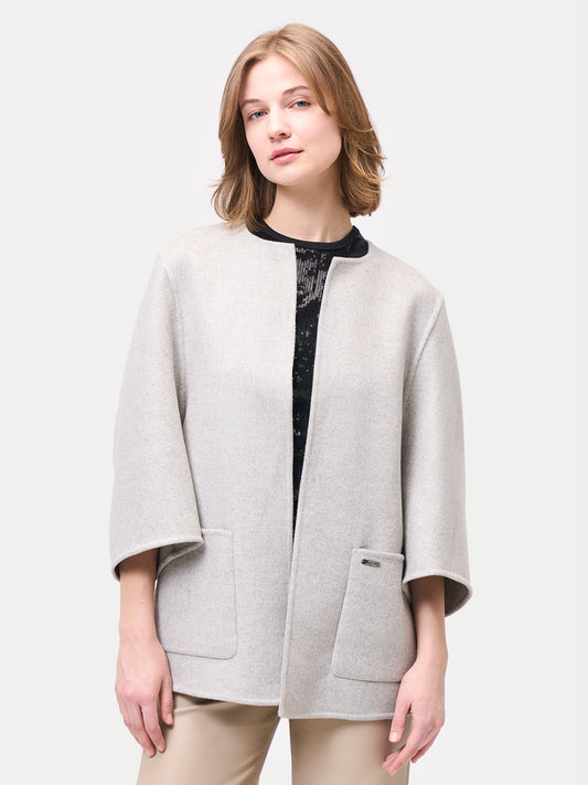 Veste Poncho en cachemire avec poches | GOBI Cashmere